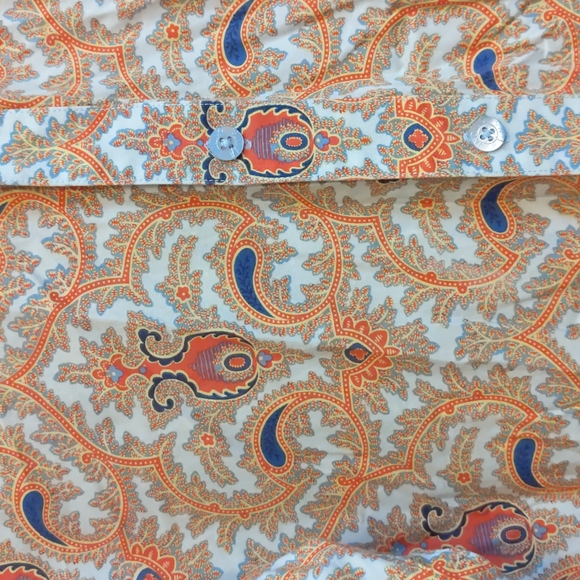 Indigo Palms Denim Company Men's Paisley Button Shirt Sz XL - Picture 4 of 6